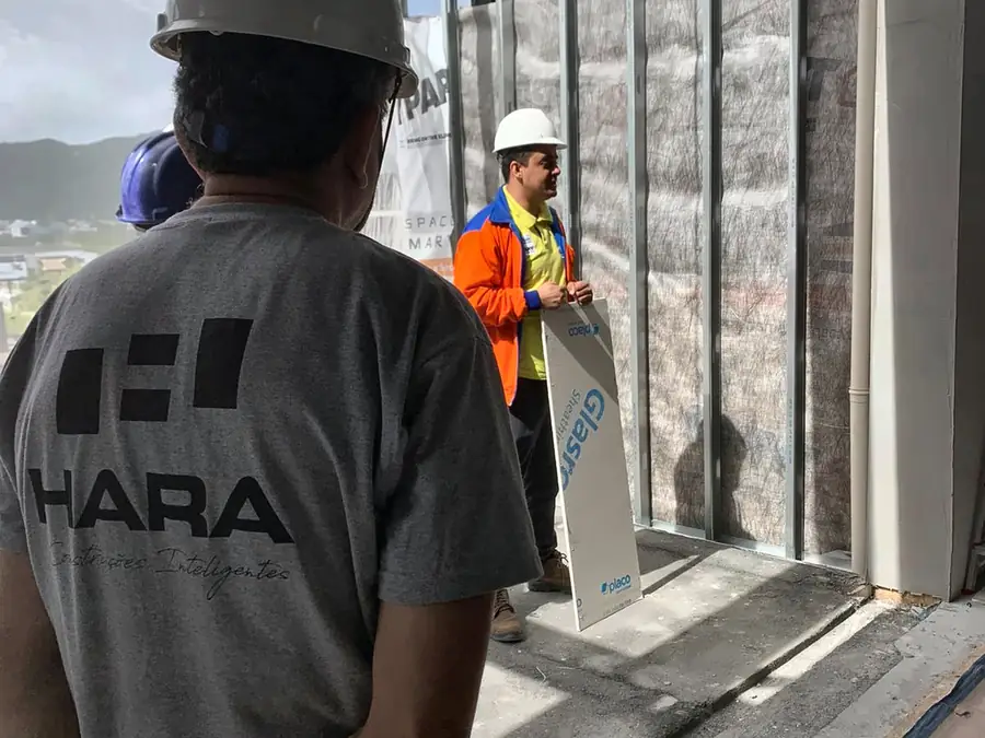 Ampliação Office Park, obra executada pela HARA em Florianópolis · SC